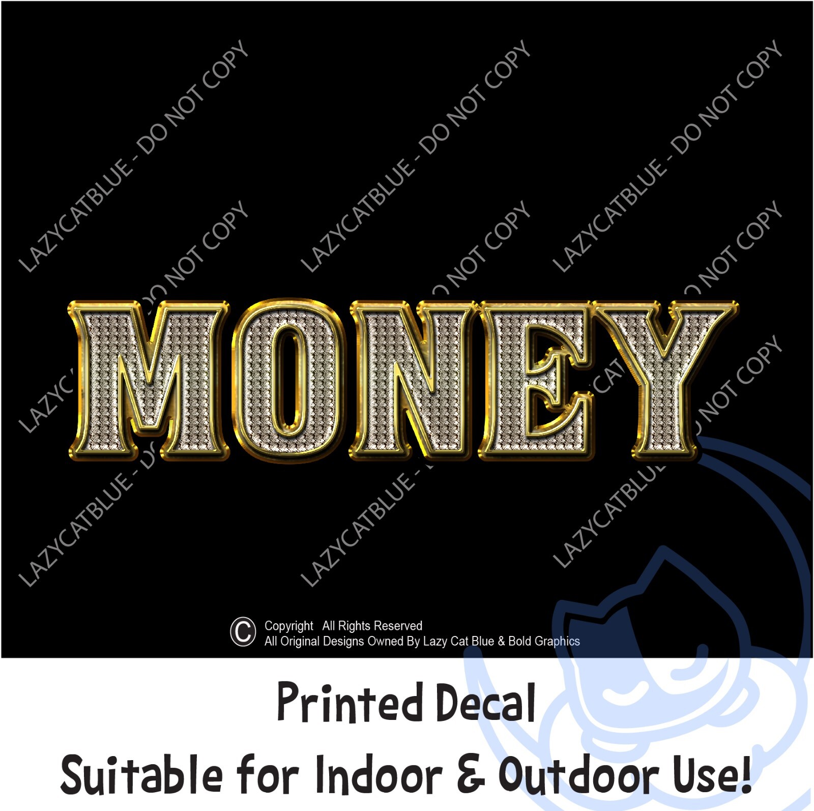 Money Decal Sticker Bling Cash Folds Cabbage Green Flow Ballin Hustle Moolah Do