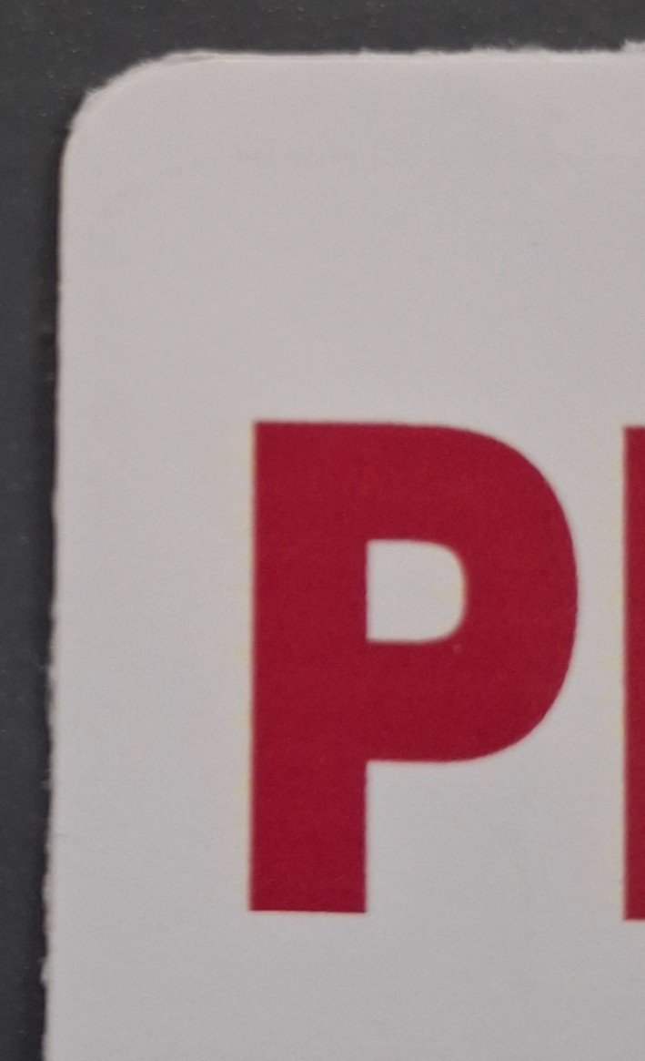 Petrol Red Sticker 8cm x 4cm