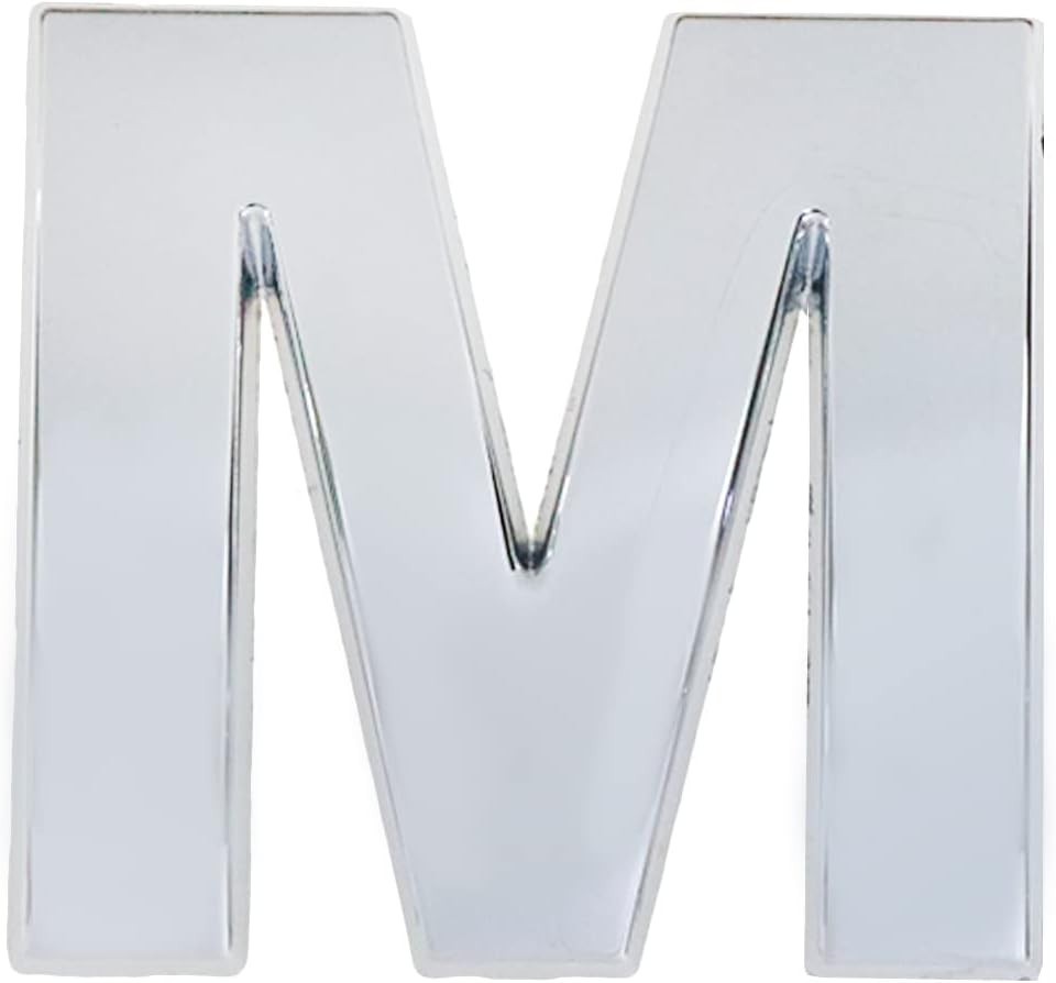 3D Chrome M Badge for Car – Zinc Alloy Emblem for Vehicle Customization