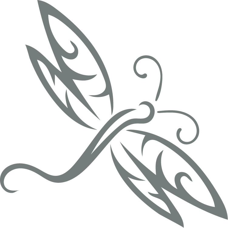 Dragon Fly Die Cut Decal – No Background Made in USA Multiple colors