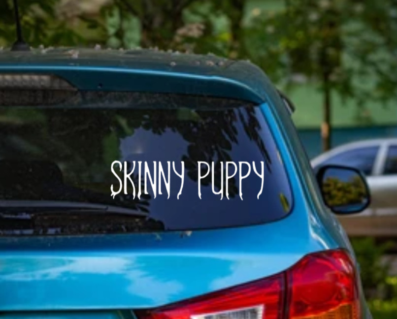 Skinny Puppy Car Decal Vinyl Band Logo Glossy Bumper Sticker Metal Industrial