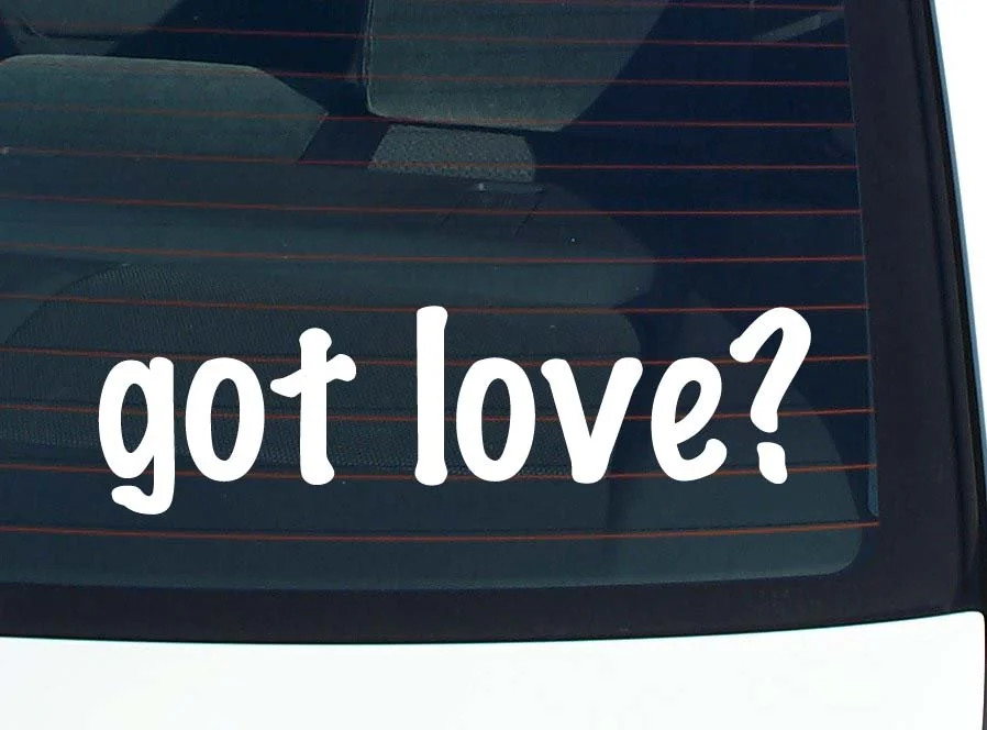 got love? FUNNY VINYL CAR DECAL STICKER FAMILY LAST NAME