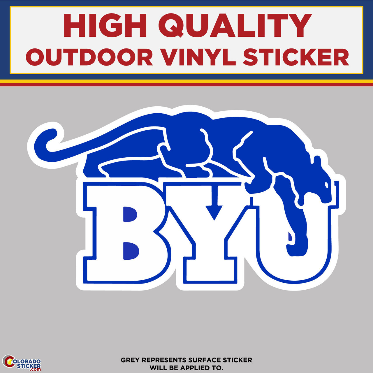 BYU Cougars, High Quality Vinyl Stickers