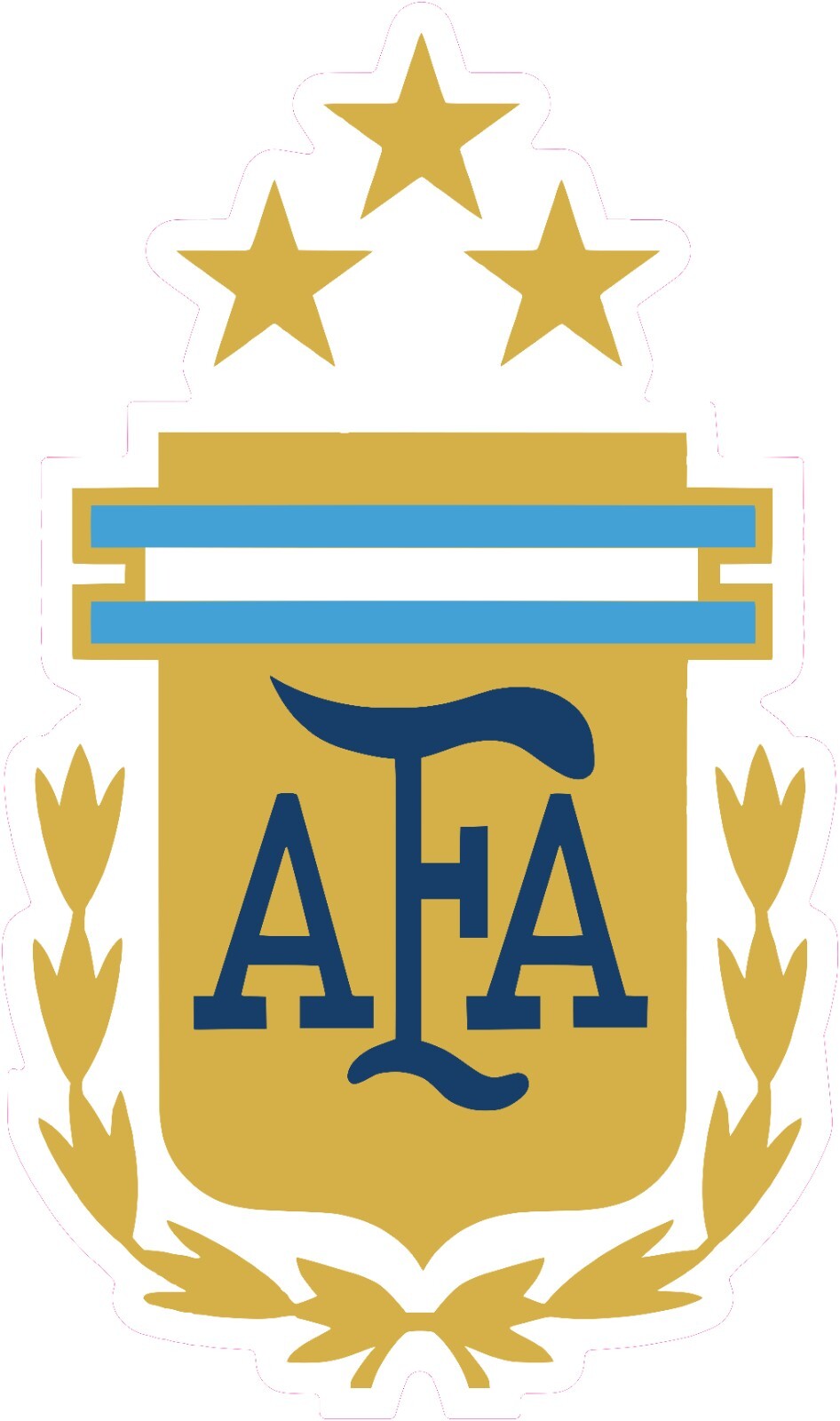 Argentina 3 Stars National Soccer Team Vinyl Decal Sticker Car Bumper Truck Mug