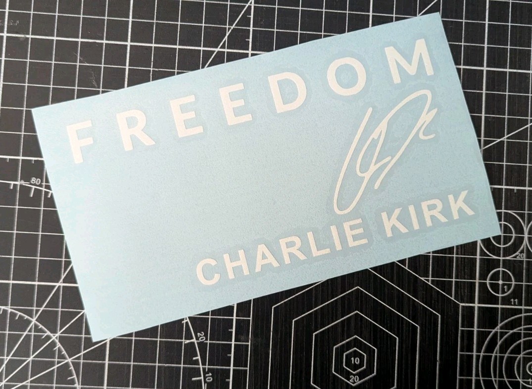 6″ Freedom Charlie Kirk Usa Car Window Decal Sticker