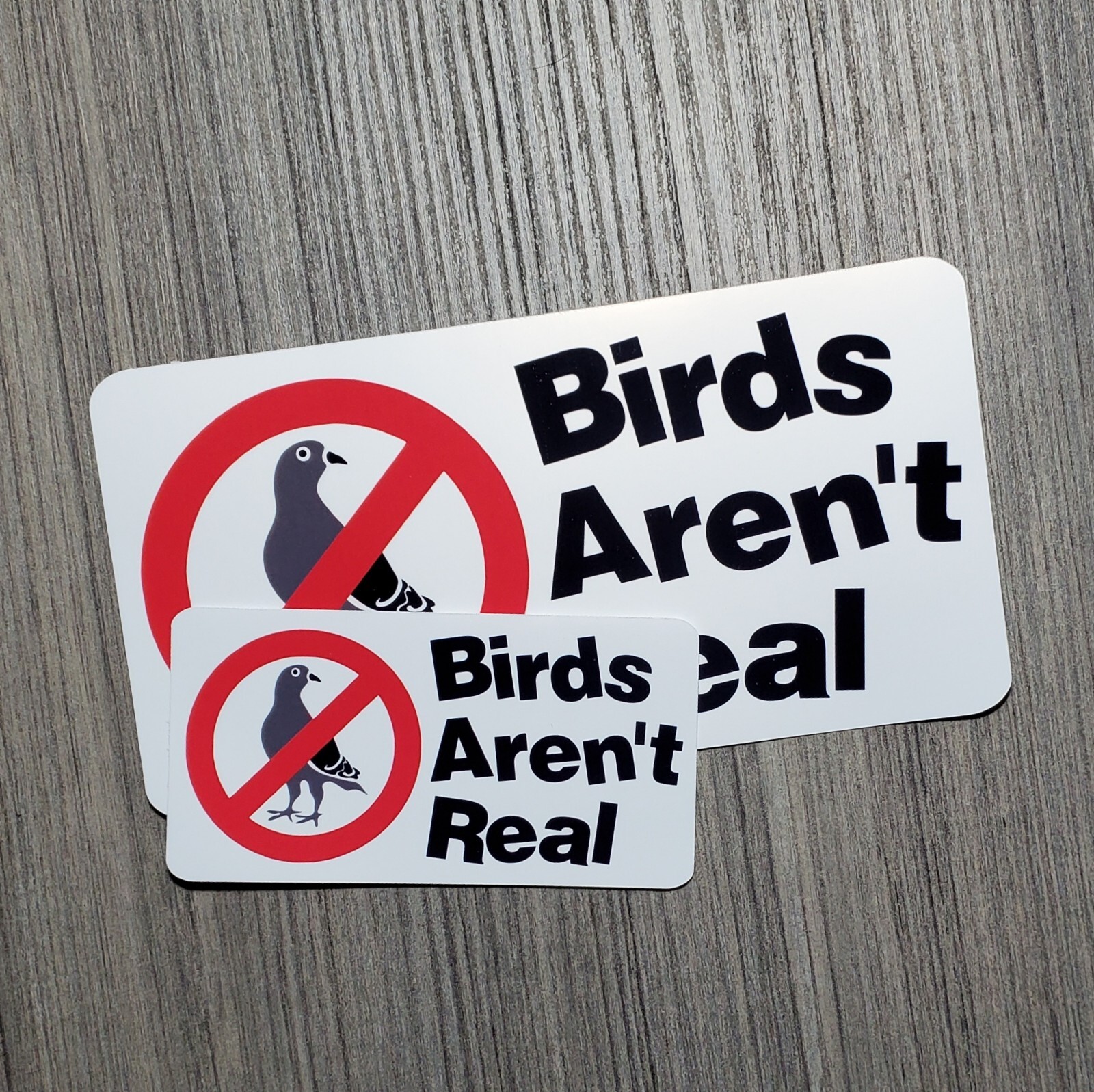Birds Aren’t Real – Laminated Waterproof Vinyl Sticker – 2 Sizes Available