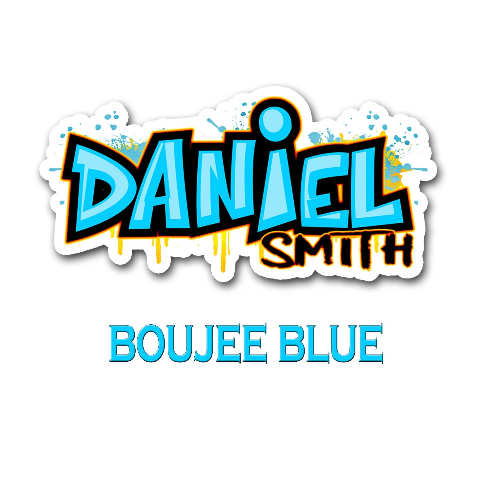 Graffiti Custom Personalized Name Decal Sticker Lettering Water Bottle Laptop