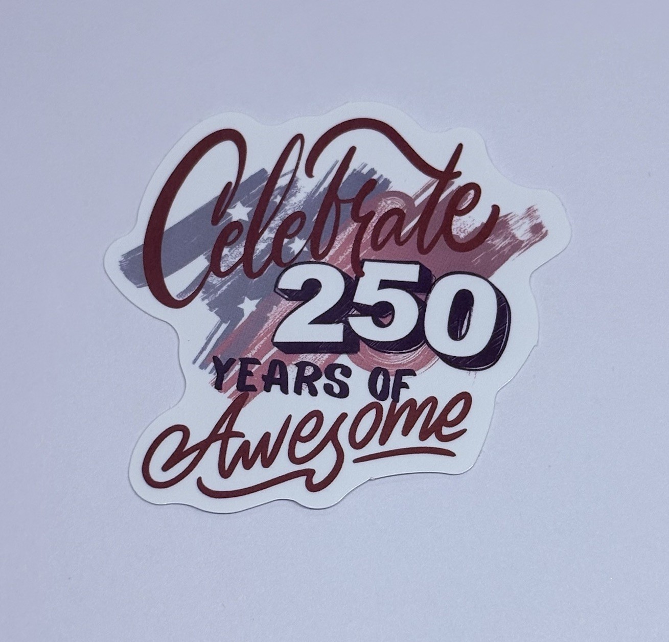 250 Years Celebration Sticker USA Anniversary Art Decal Vinyl Journal Tc9