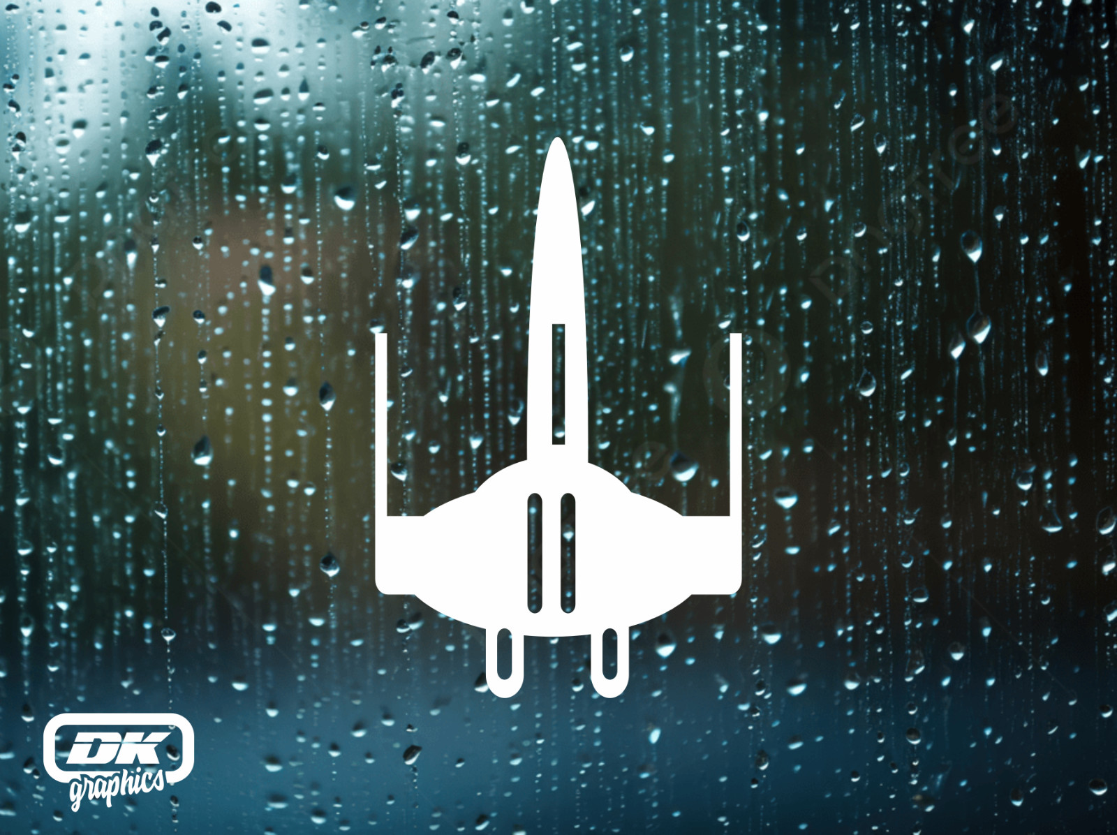 STAR WARS Fighter Jet Vinyl Decal. Car Window Sticker