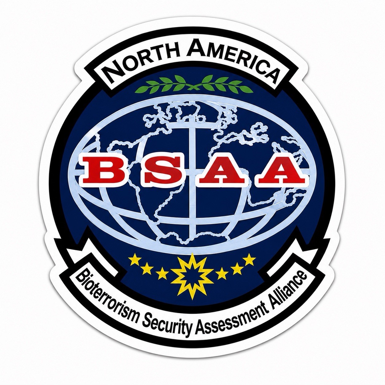 BSAA Resident Evil North America Vinyl Sticker Laptop Mirror Tumblr Locker