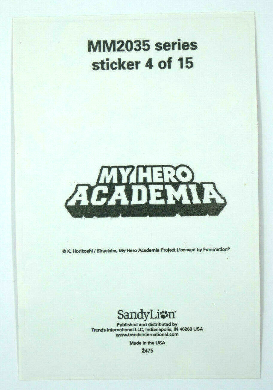 My Hero Academia Vending Sticker Officially Licensed Decal #4 of 15