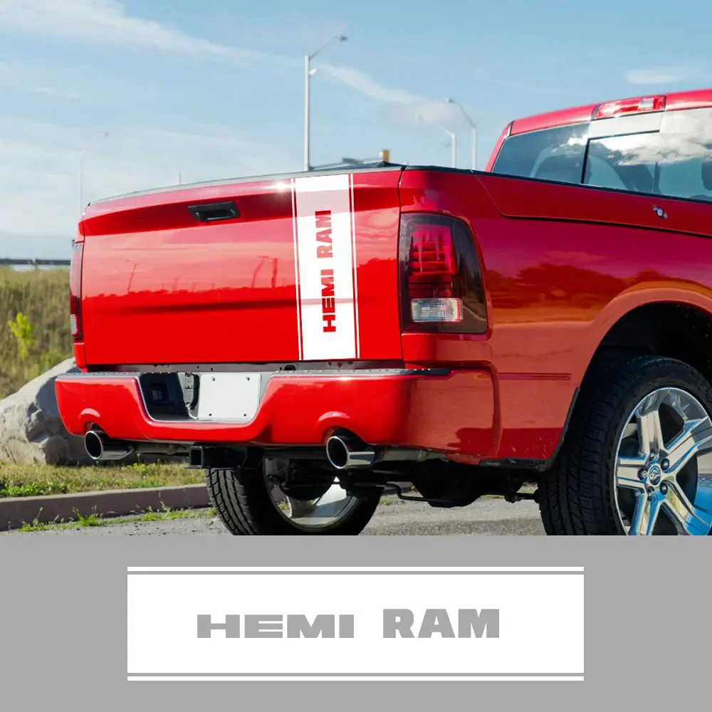 Aftermarket Rear Tailgate Custom Letter Decal for Dodge RAM 1500 / 2500 HEMI Reb