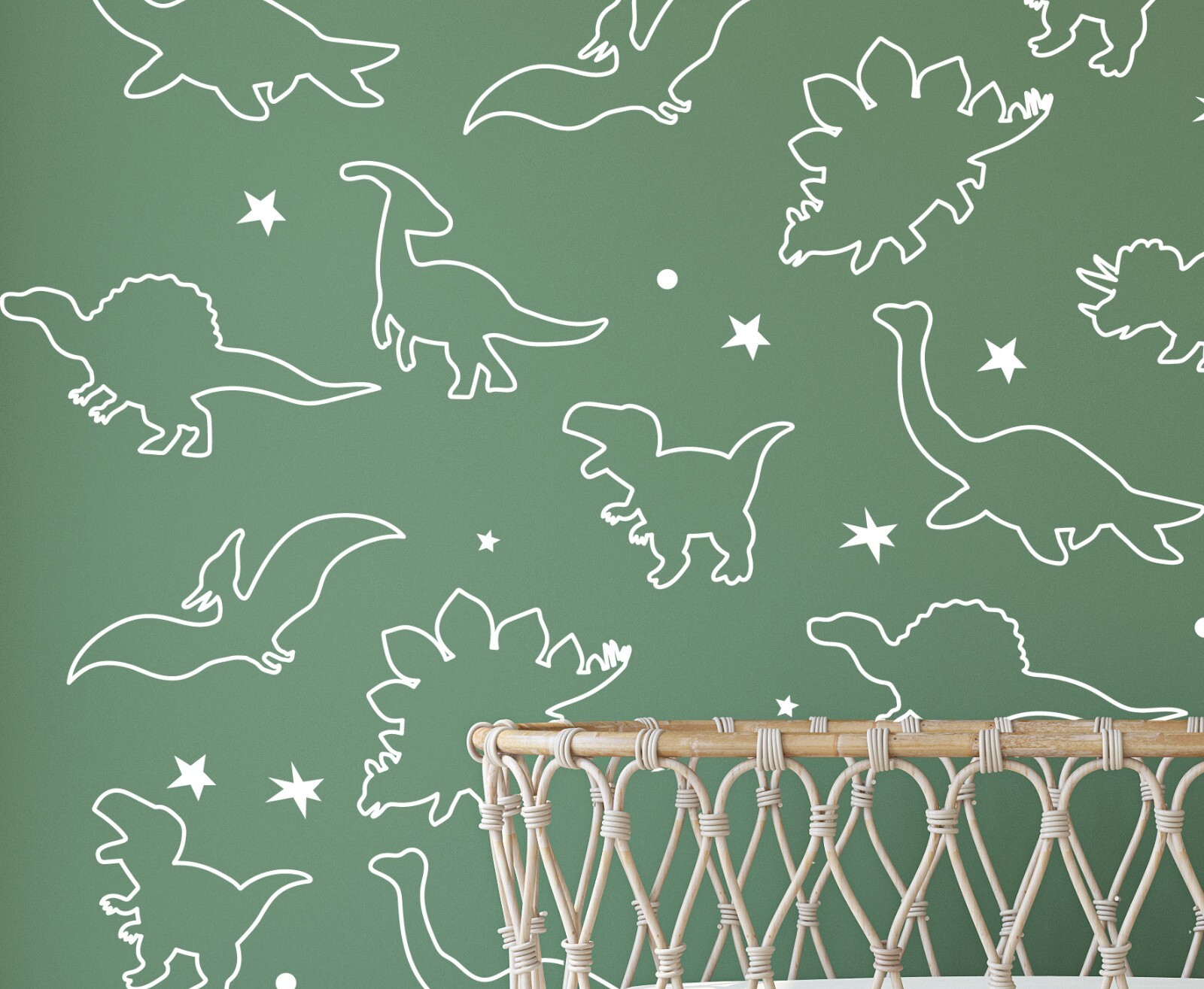 Space Dino Wall Decal Set, Astronaut Dinosaur Stars Stickers, Space Themed se212