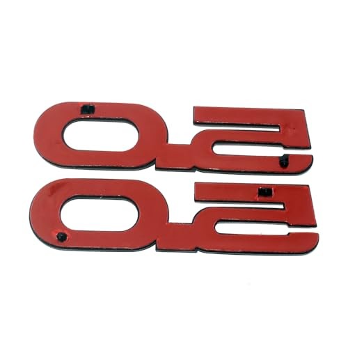 2Pc 2015-2020 5.0 Liter Engine Emblem Driver & Passenger Side 3D Chrome Black