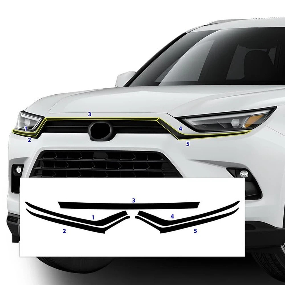 BOGAR TECH DESIGNS for Toyota Grand Highlander 2024-2026 Front Chrome Delete …