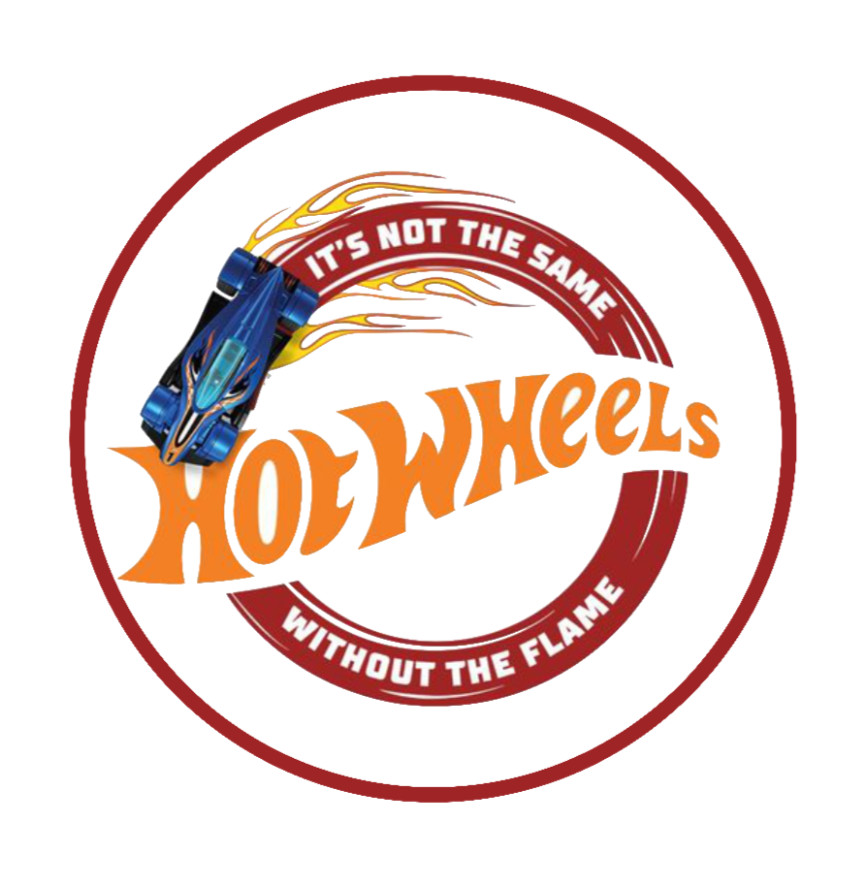 Cars (Wheels Not The Same) White 4″ Decal Car Laptop Cooler Trailer Truck Board