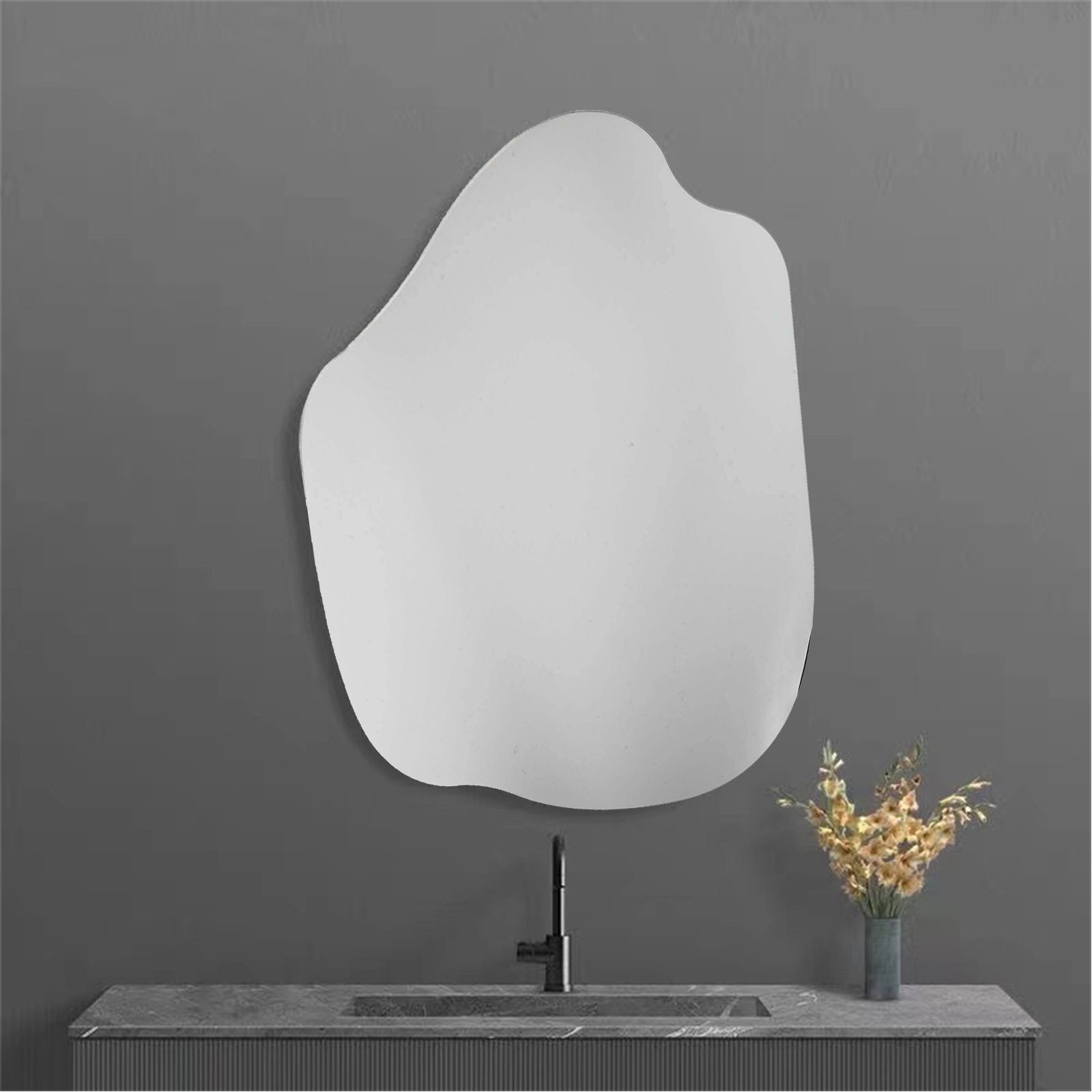Decorative Wall Mirror Frameless Mirror Irregular Mirror Autohesion Mirror