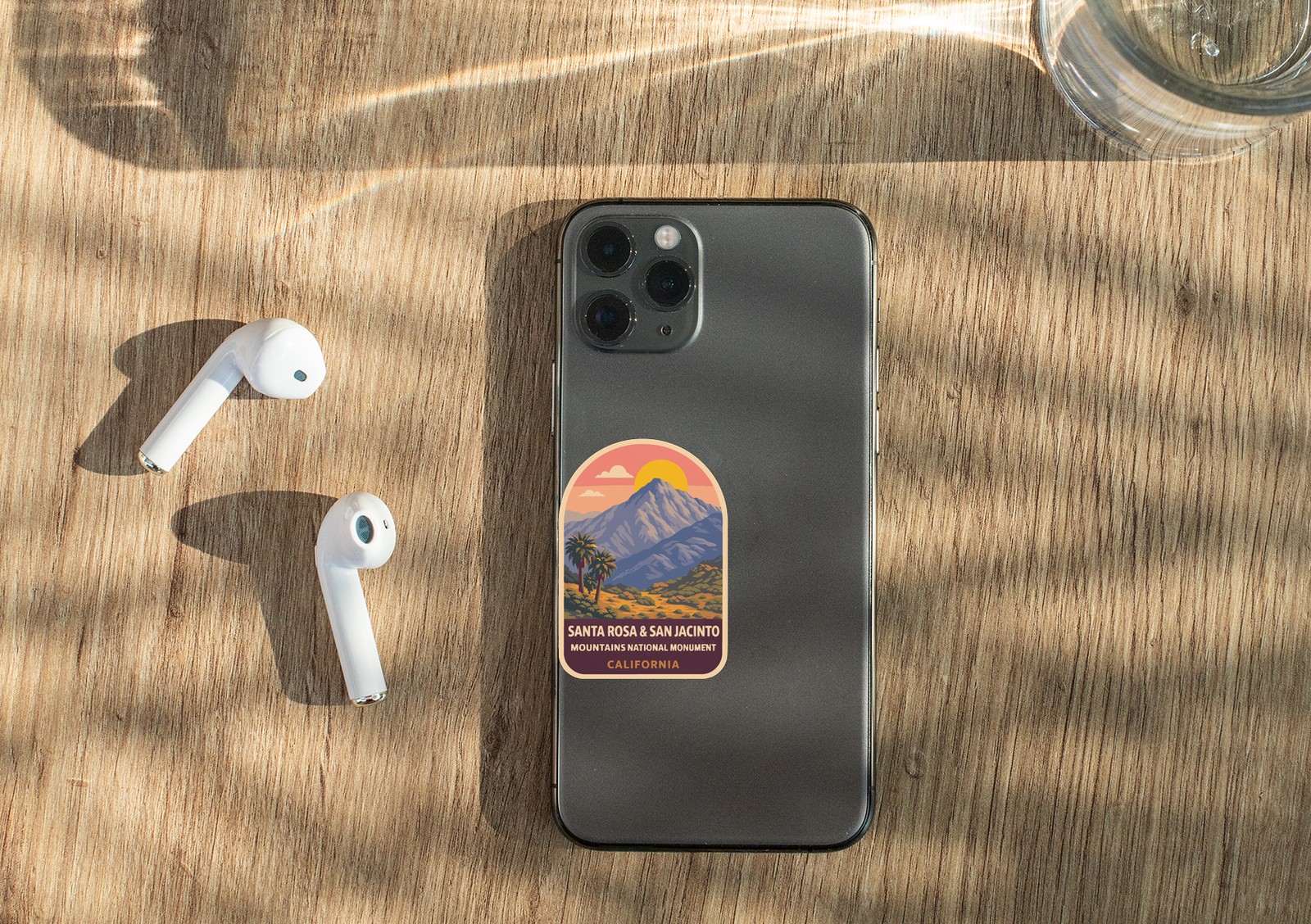 Santa Rosa and San Jacinto Mountains Sticker Decal Vinyl Die-Cut US Monuments