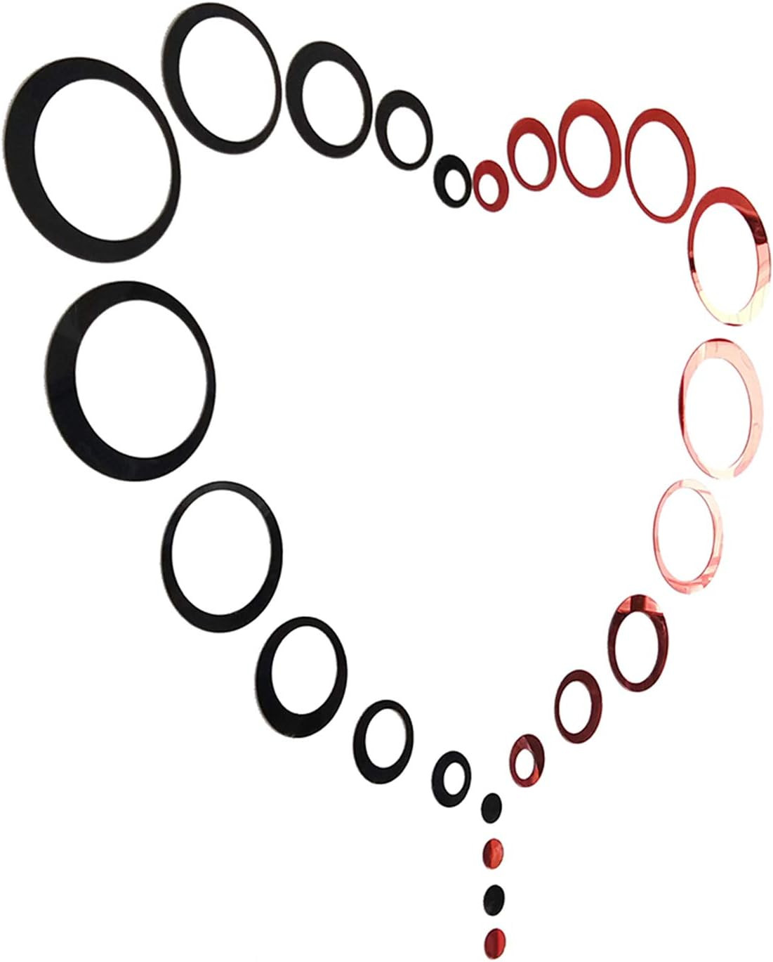 24 Piezas De Pegatinas De Pared De Espejo Circular De Acrilico Calcomanias De…