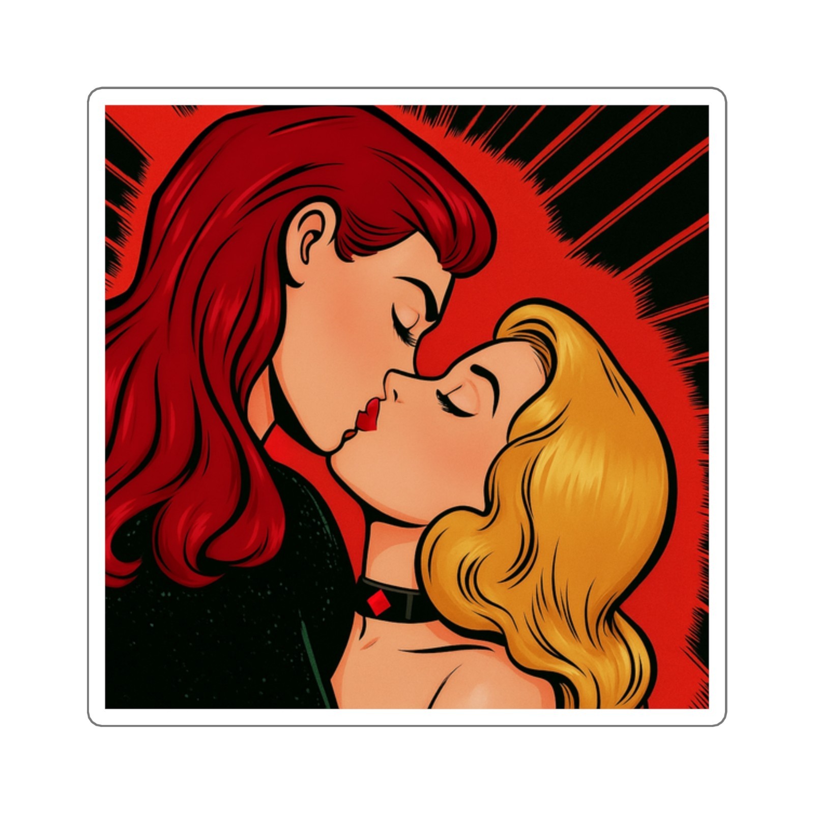 Batman Harley Quinn and Poison Ivy 3×3 Vinyl Sticker