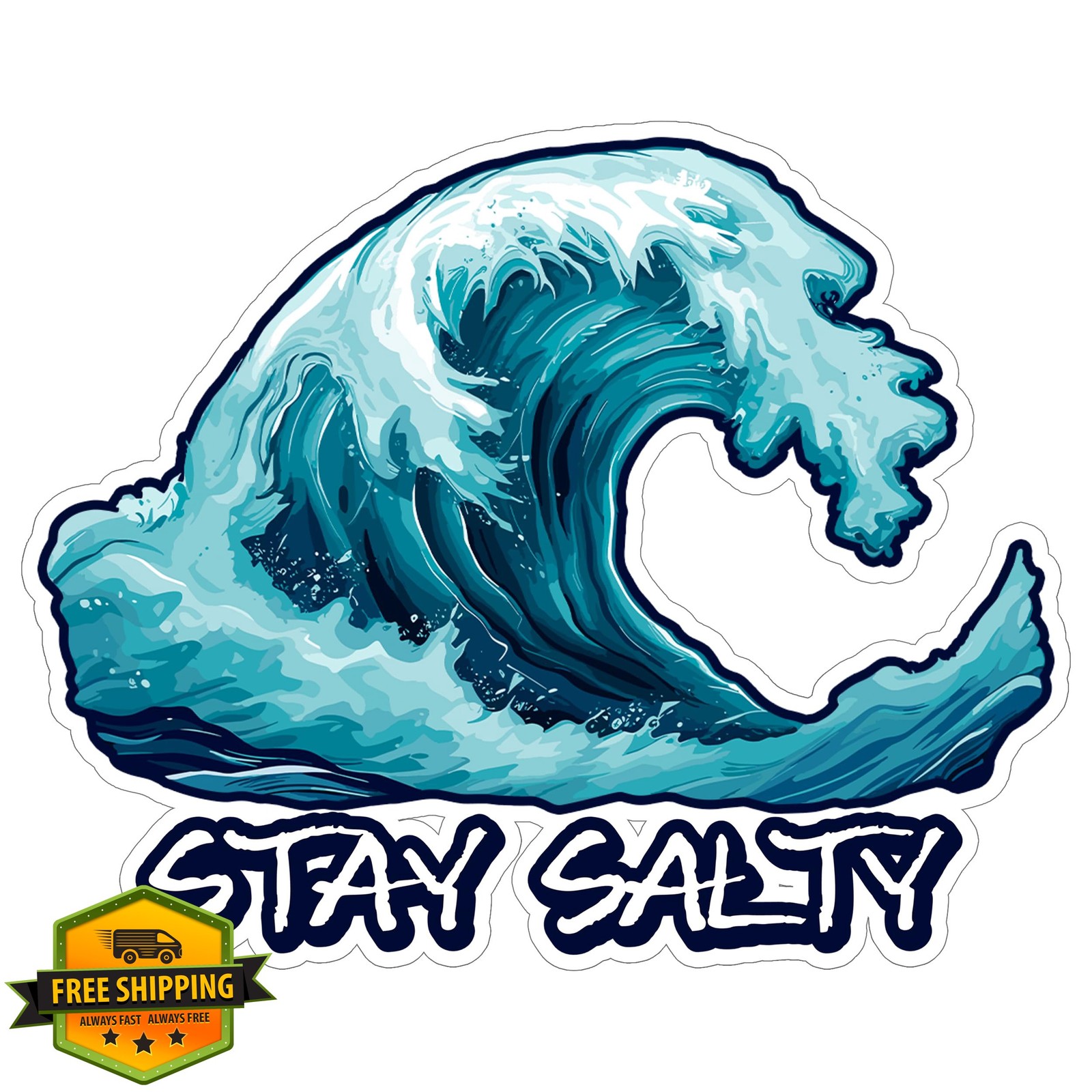 No Thorns Media Stay Salty 4 Inch Sticker