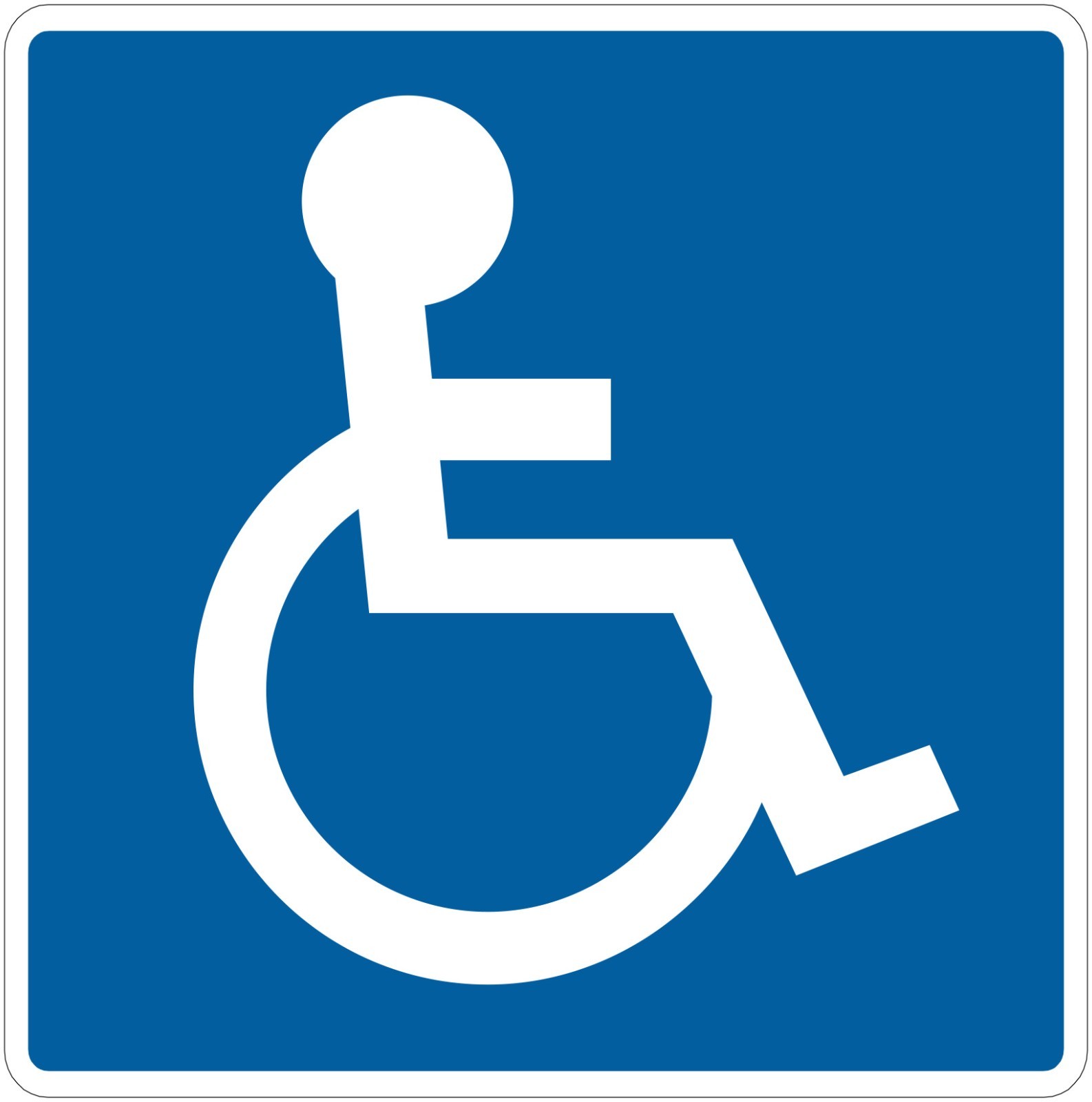 Handicap Sign Indoor Wall Vinyl Decal Sticker 5″ – 34″ kids decor