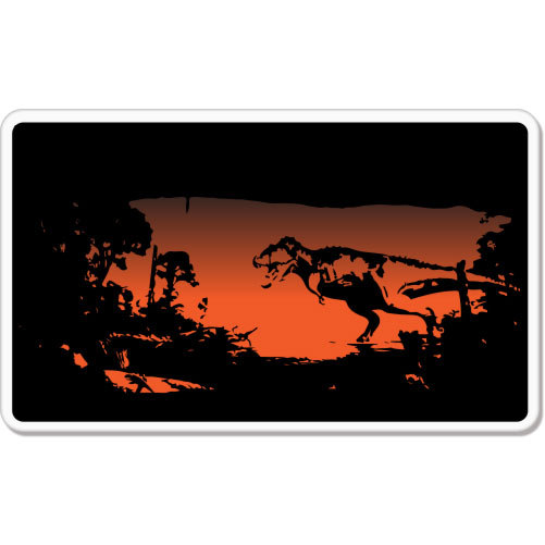 Rex T-Rex Dinosaur car bumper sticker decal 5″ x 3″