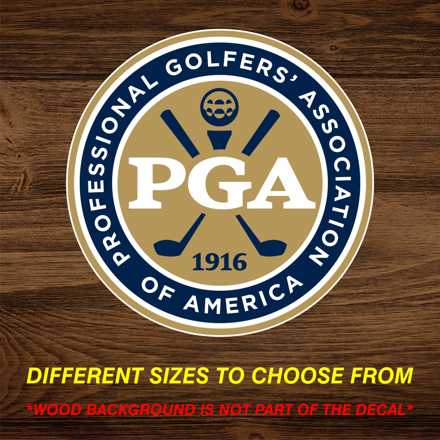 PGA Tour Sports Golf Professional Vinyl Decal Sticker Free Shipping