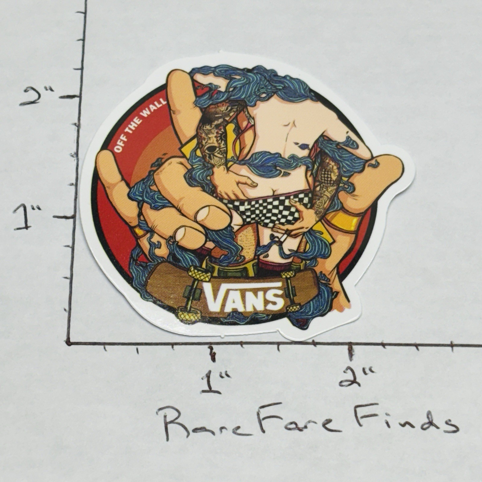 NEW‼ Vans Off the Wall Skateboard Laptop Bottle Vinyl Decal Sticker•w/ Tracking‼