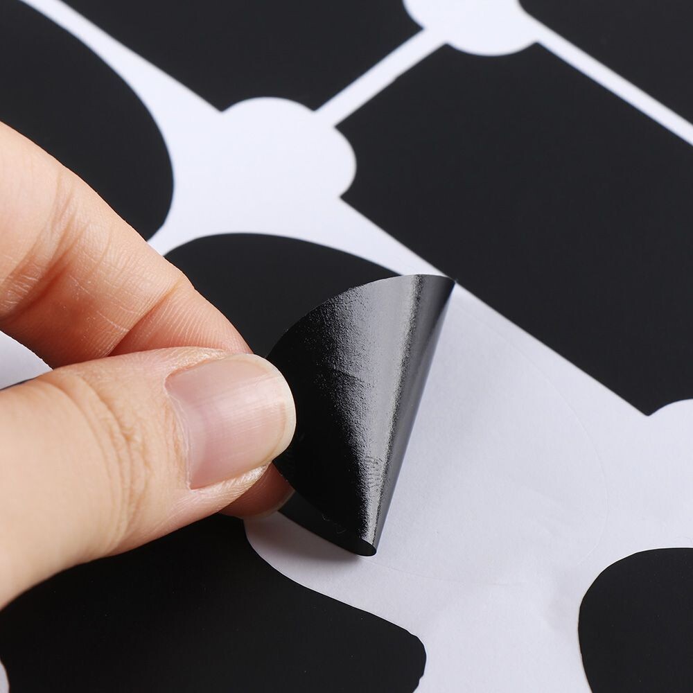 Chalkboard Labels 3.5″×2″ Pack of 96 Stickers – Different Shapes