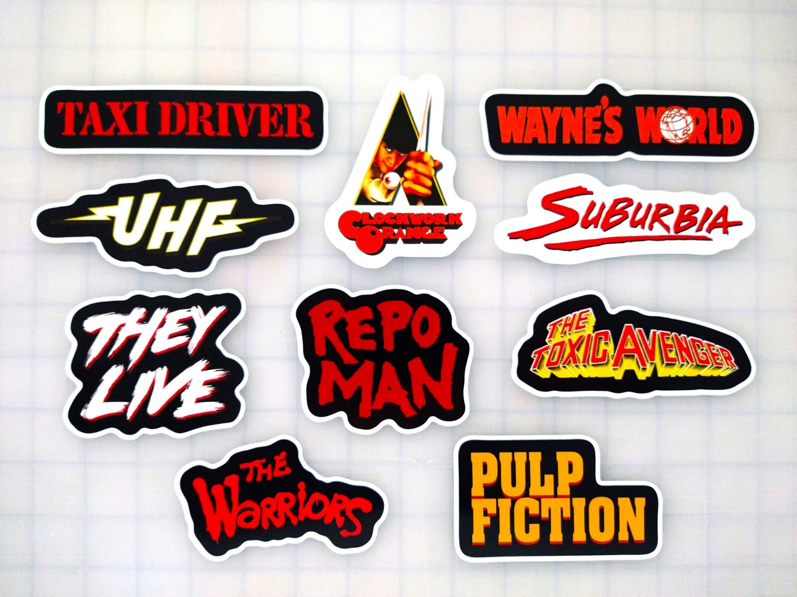 Classic Movie Sticker Lot (10 Stickers) SET 4 stoner punk metal comedy action
