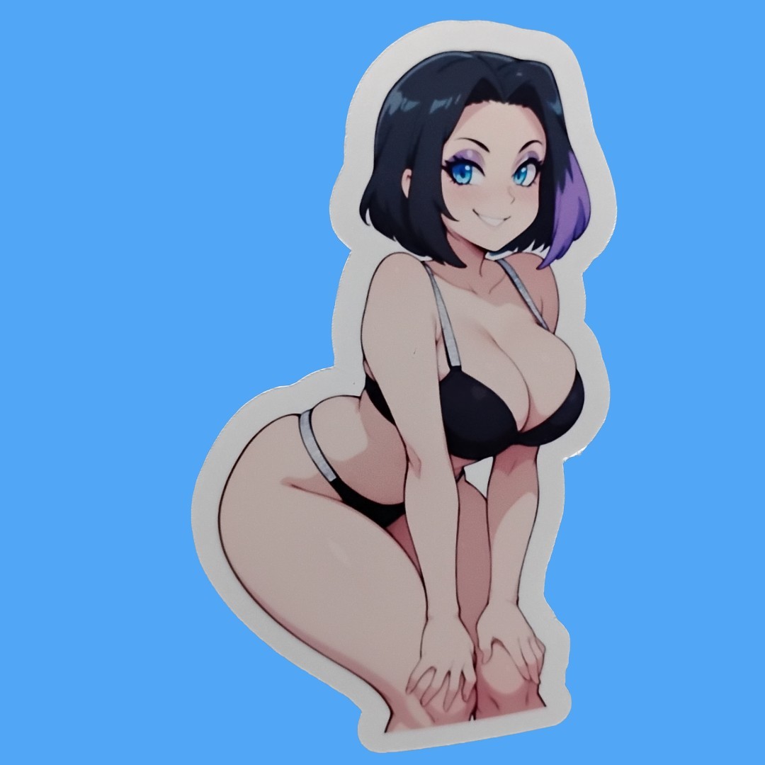 Anime Waifu Decal Sticker, Multiple Sizes Available