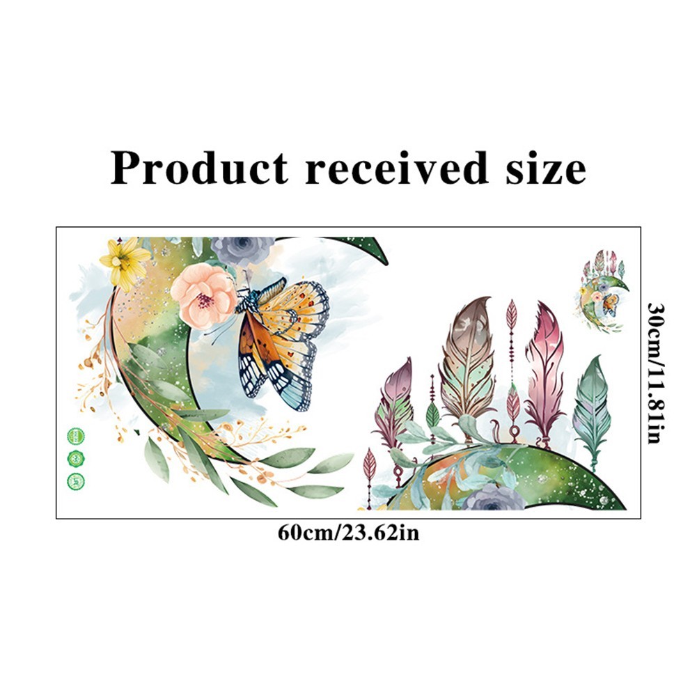 3D Butterfly Dreamcatcher Wall Sticker for Hallway or Living Room Decor