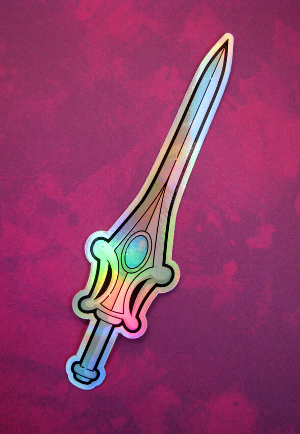 He-Man Sword Skeletor She-Ra Stickers Holographic Masters of the Universe MOTU