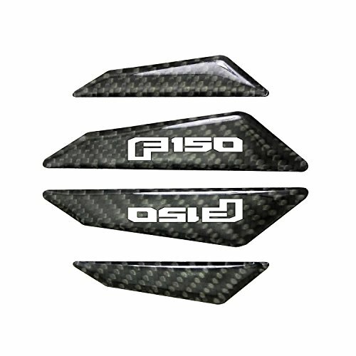 Ford F-150 2015 up Real Black Carbon Fiber Door Edge Guard Decal