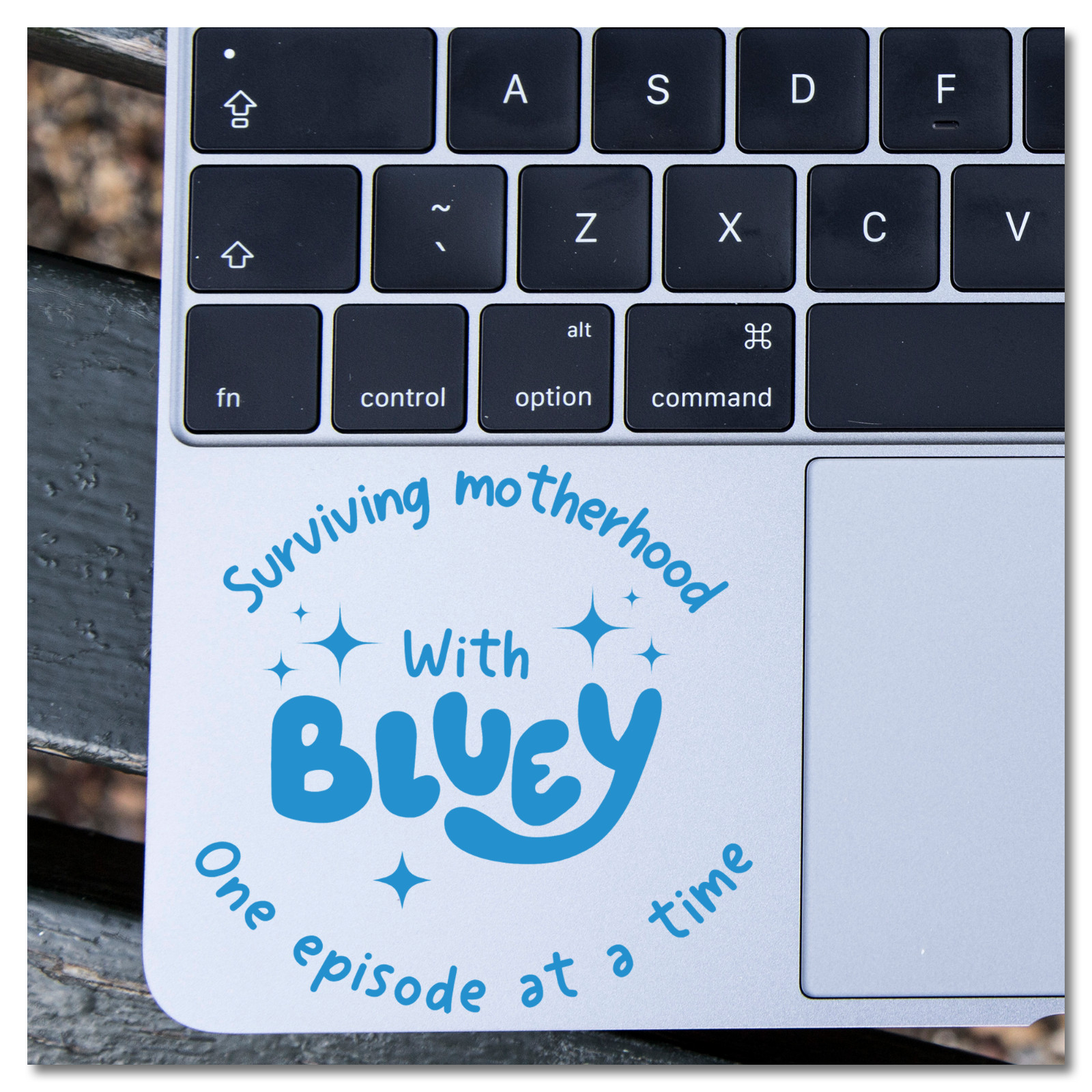 6″ Surviving Motherhood With Bluey Vinyl Decal Sticker
