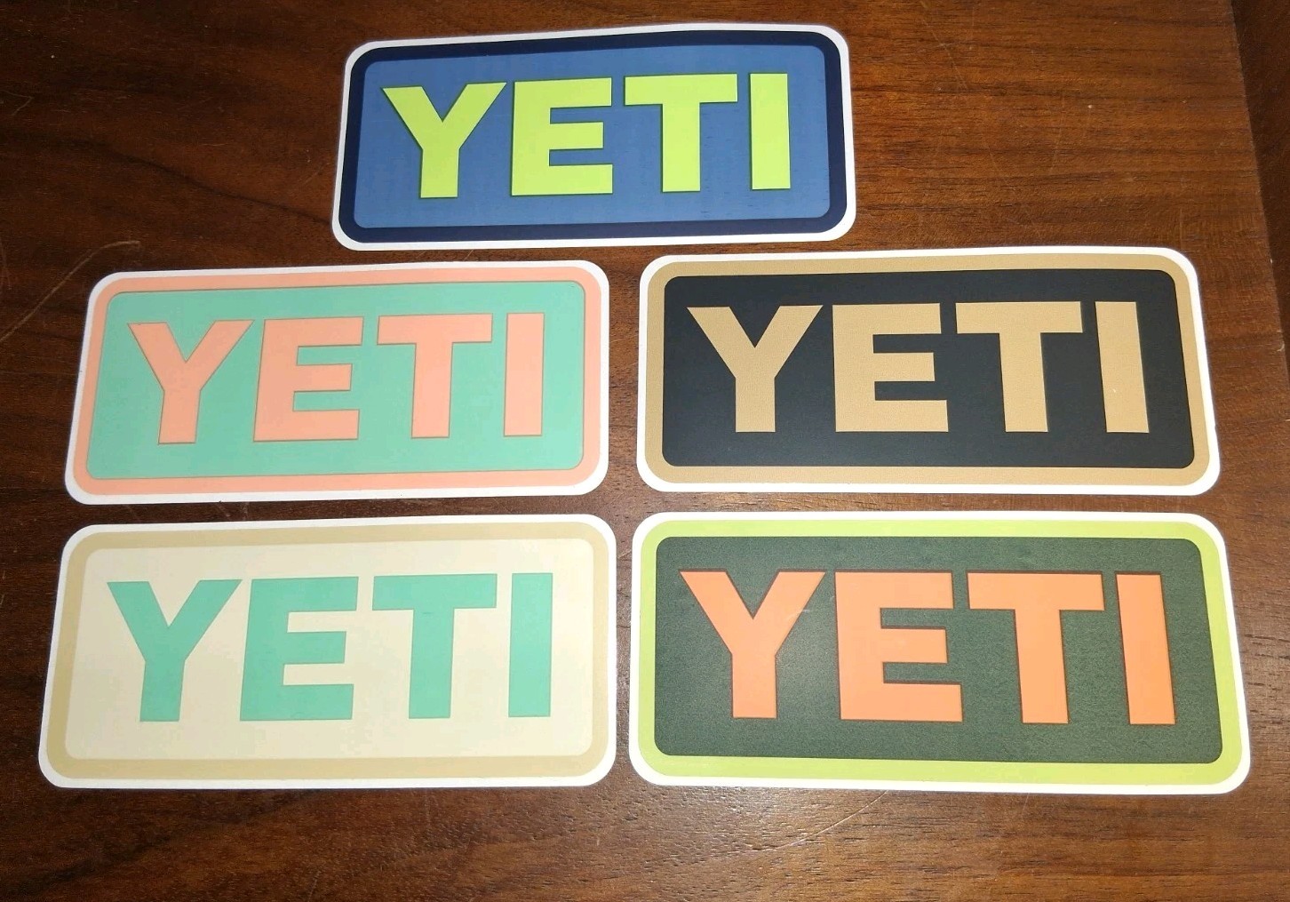 Lot Of 5 YETI Stickers