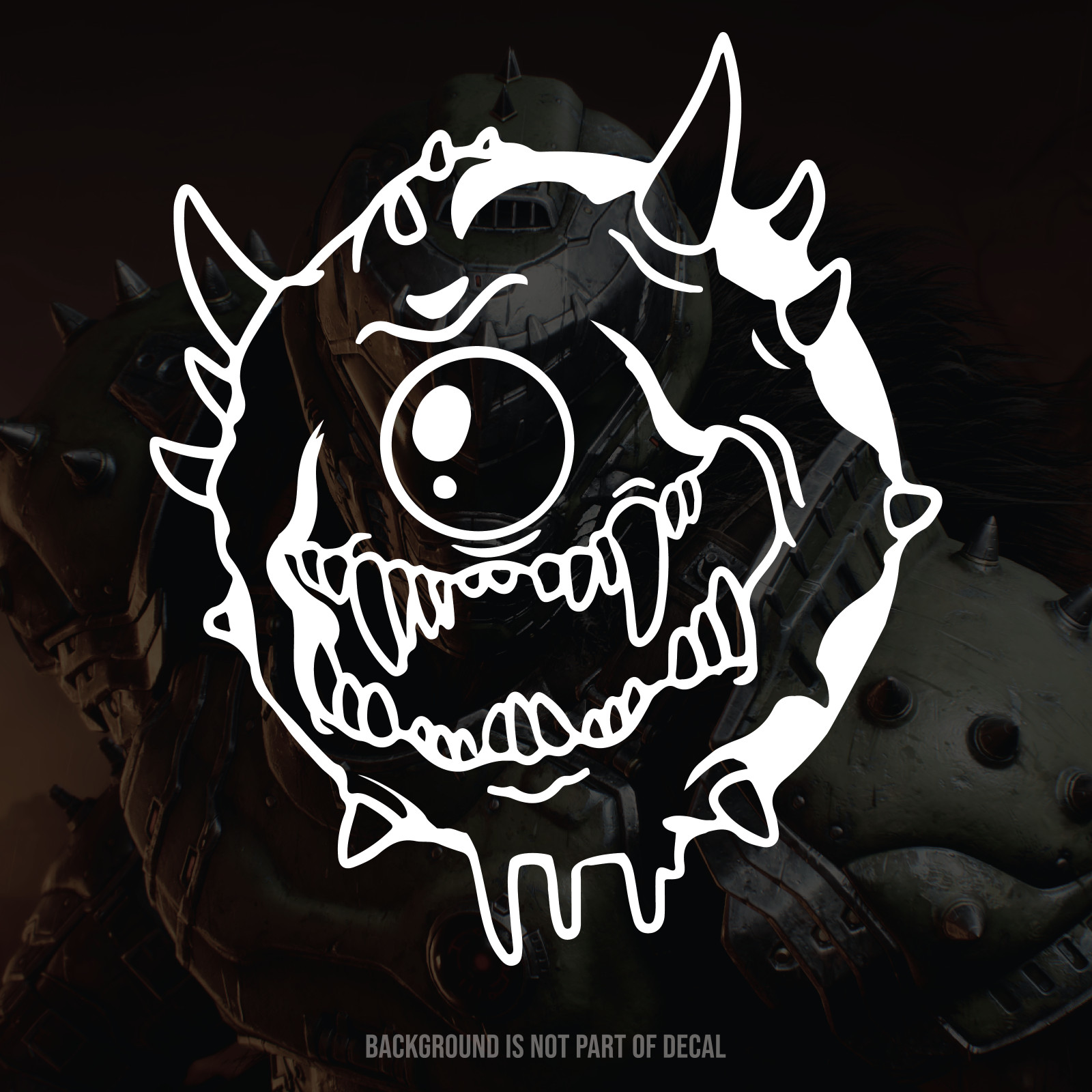 Doom Cacodemon Vinyl Decal Sticker
