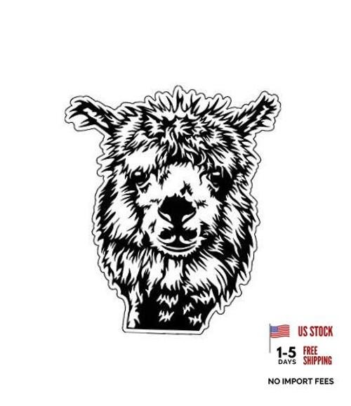 Llama Vinyl Decal – Funny Farm Sticker – for Tumblers, Laptops, Car Windows