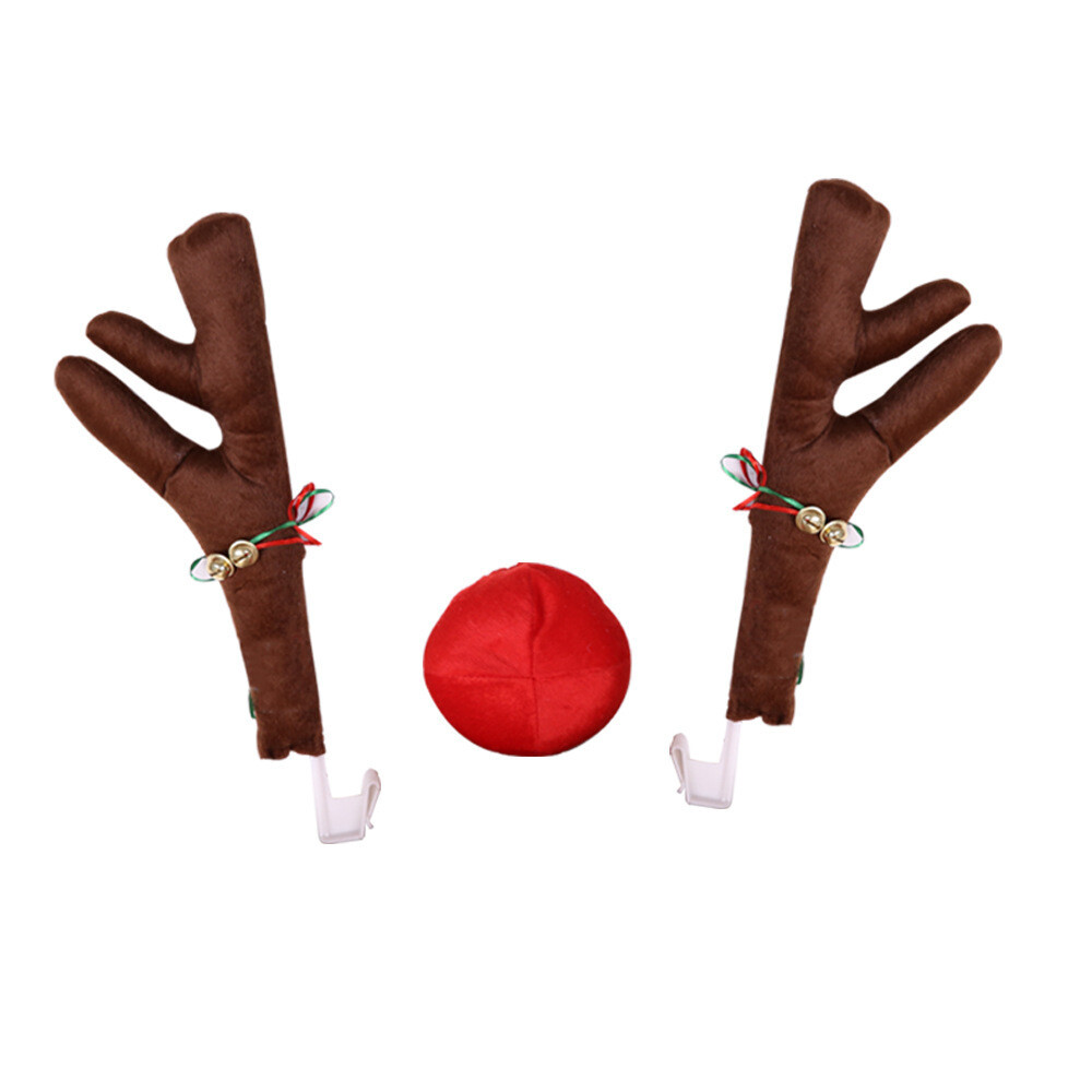 Deer Horn Kit For Car Christmas Reindeer Decorations Antlers Christmas Trim