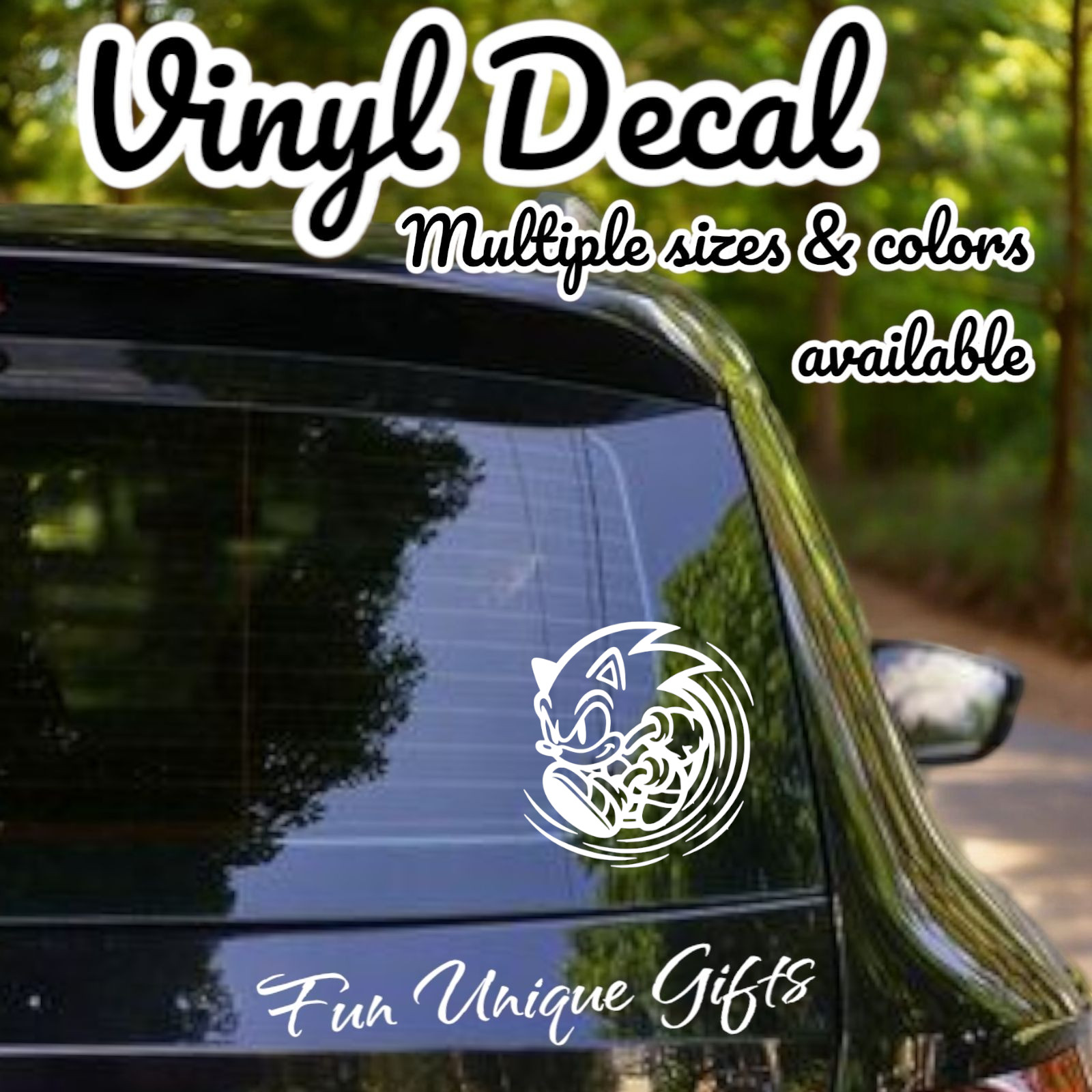 Sonic Vinyl Decal Sticker -Multiple Colors & Sizes- SHIPS FREE!