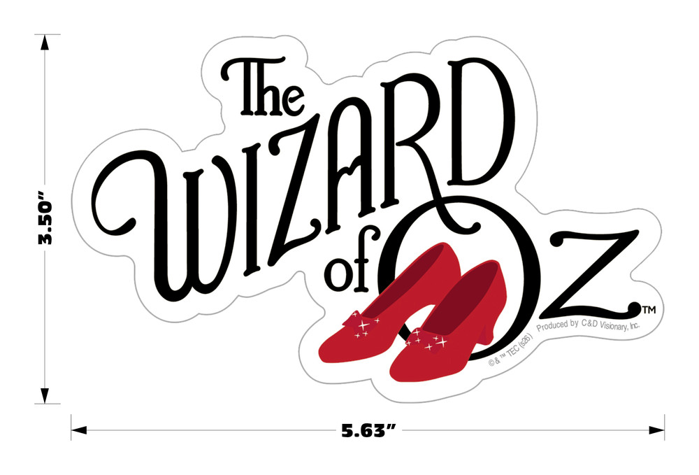 Sticker – The Wizard Of Oz Dorothy Ruby Slippers Logo 1930s Children’s Movie