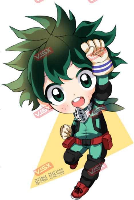 Izuku Midoriya My Hero Academia Peeker Anime Bumper Sticker Car Decal Window