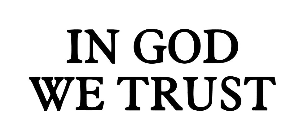 IN GOD WE TRUST Vinyl Decal Sticker Car Window Wall Bumper Jesus Christian Love