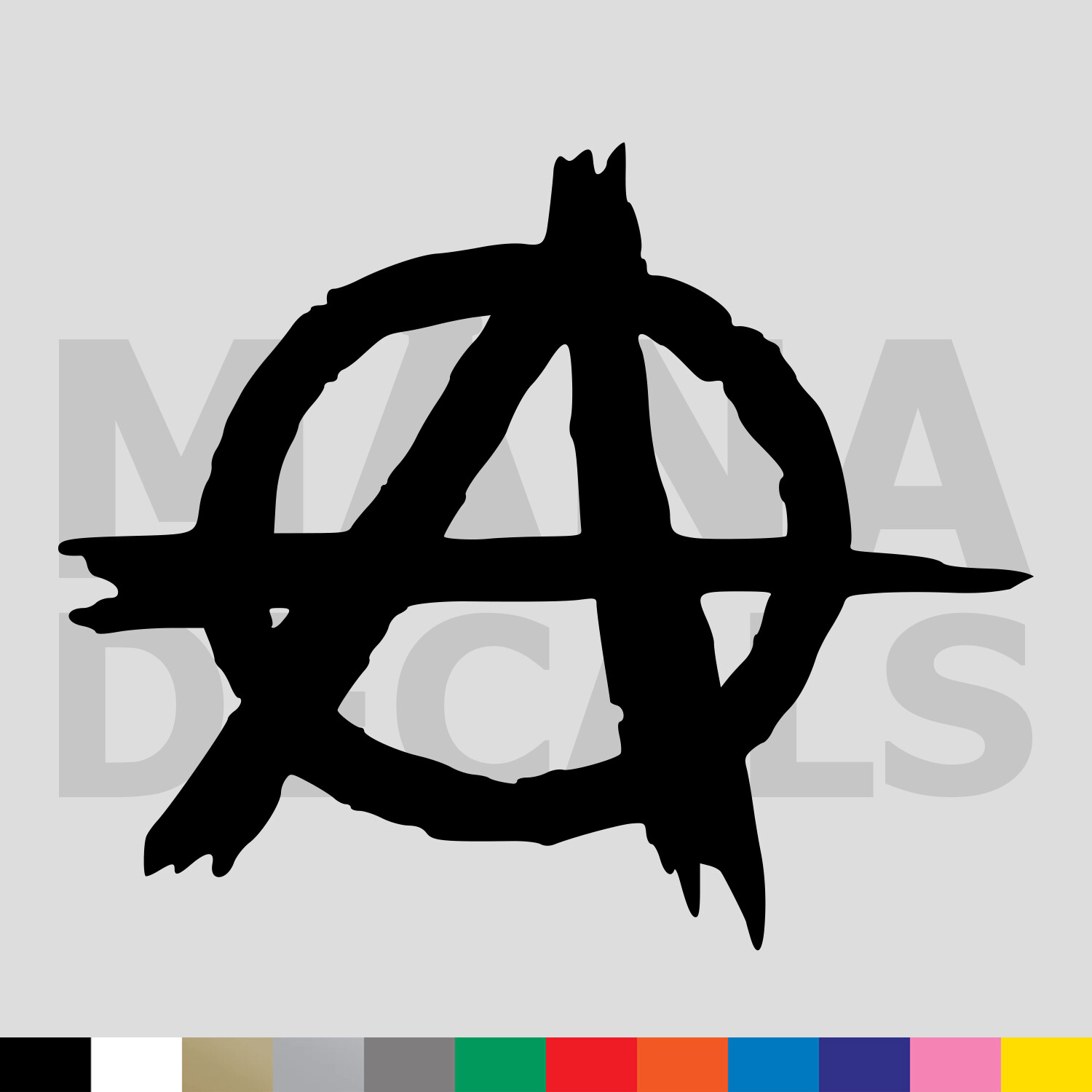 Anarchy Symbol Vinyl Die Cut Decal Sticker – Anarchist