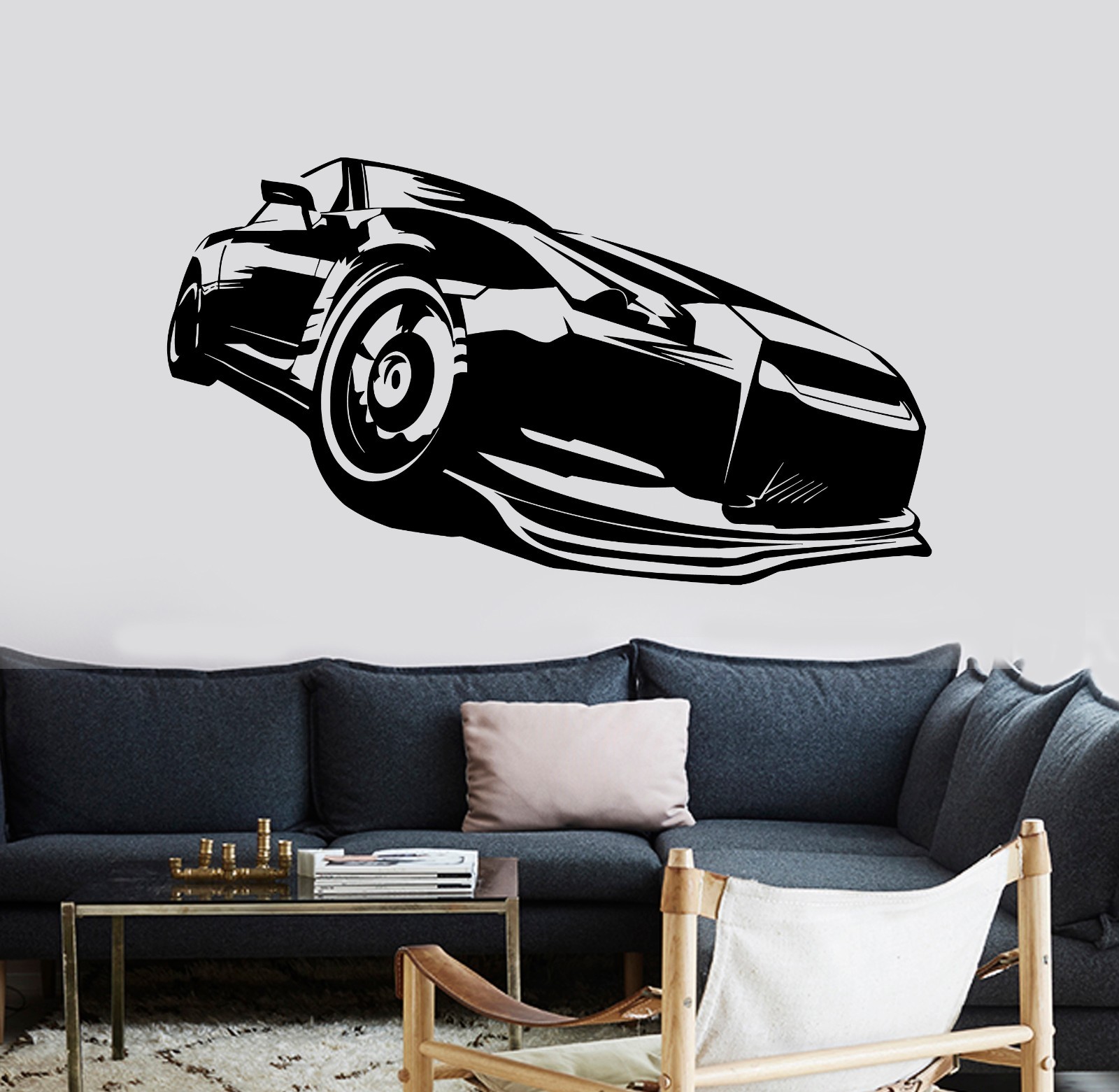 Wall Vinyl Decal Racing Car Truck Race Speed Vechicle Amazing Cool Decor z3725