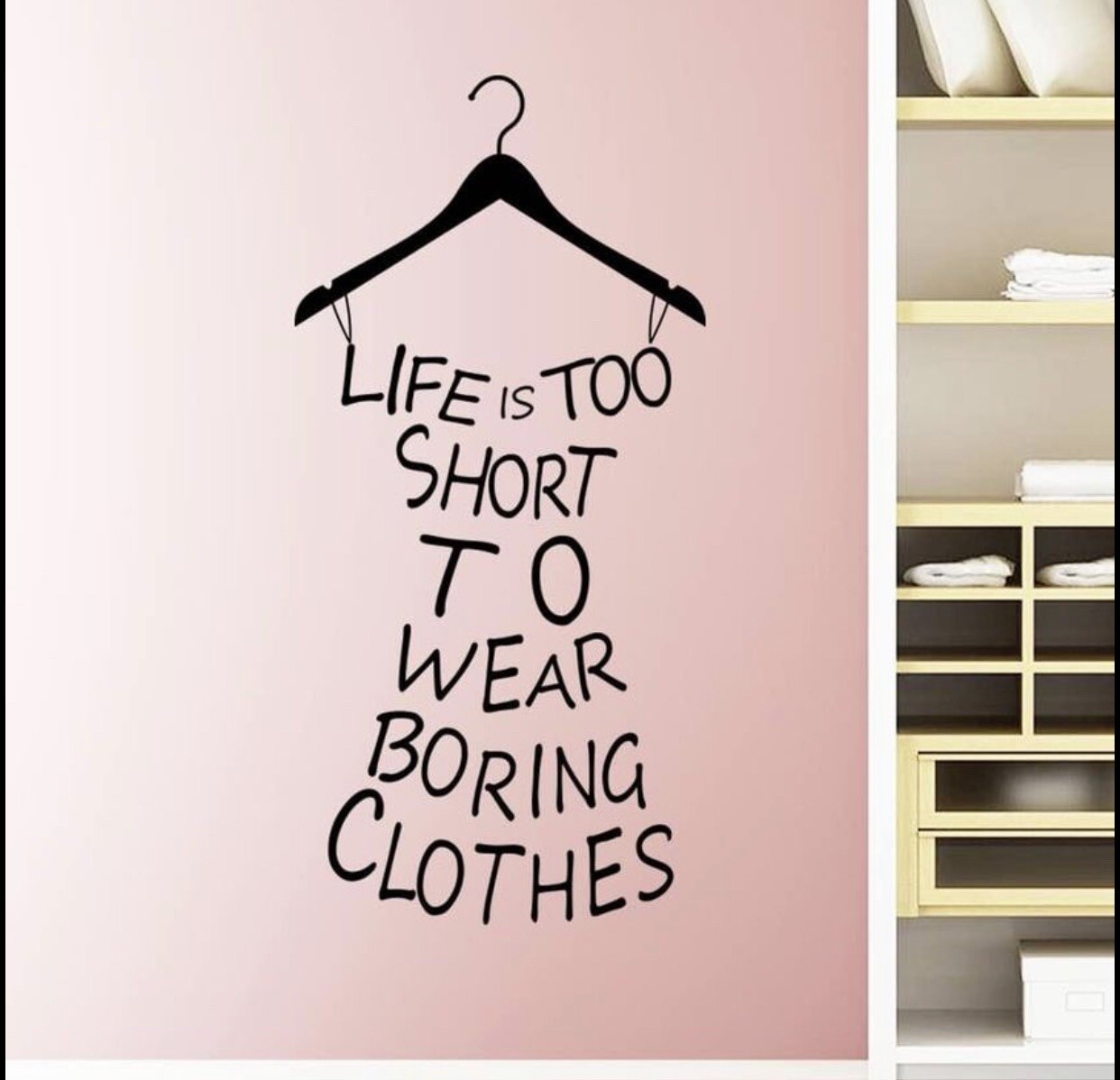 Free shipping ~ Removable Wall Decals/ Murals For Closet