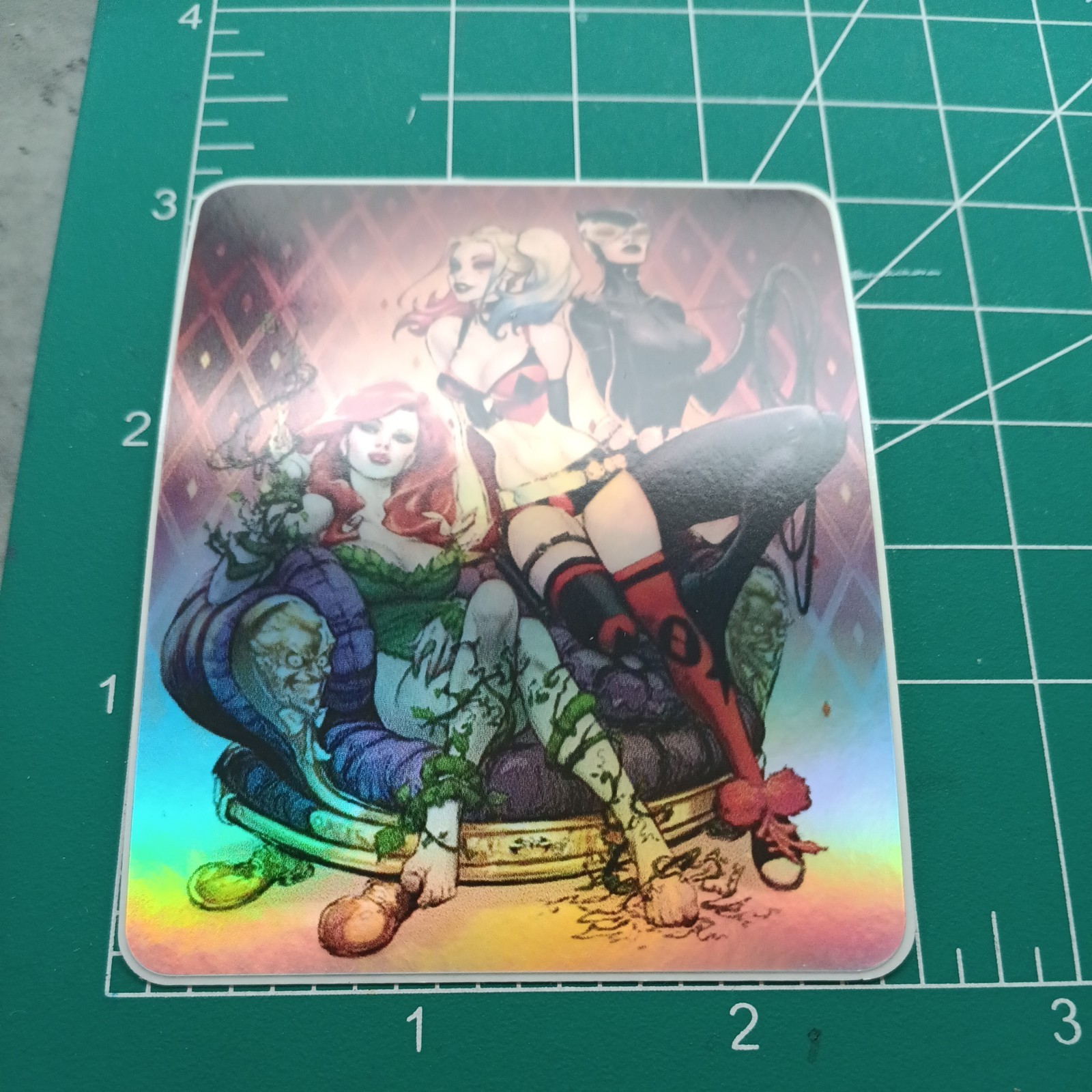 HARLEY QUINN, POISON IVY, CAT WOMAN HOLOGRAPHIC VYNIL STICKER