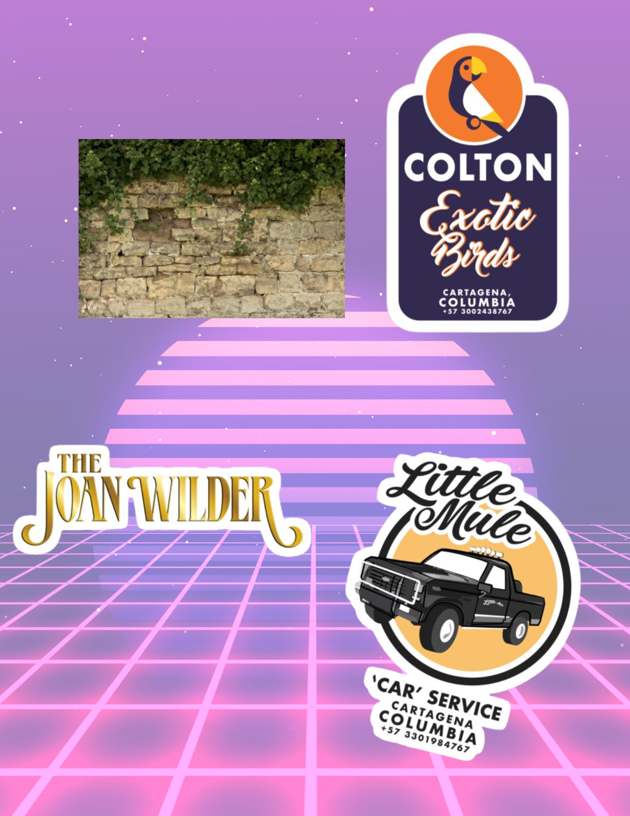 Romancing The Stone 80’s Movie 4pc Sticker Pack