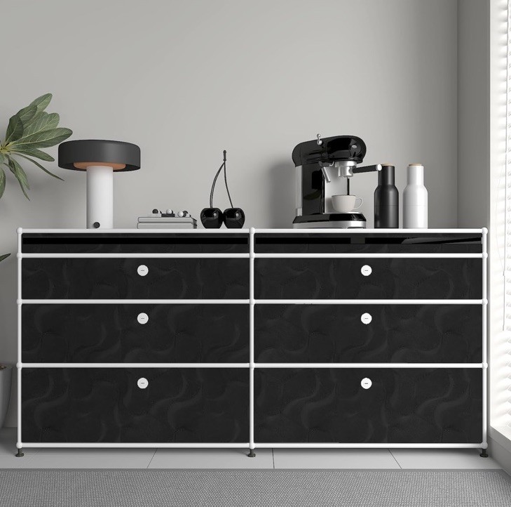 12»x100» Peel and Stick Wallpaper Self Adhesive Removable Modern Abstract Blk